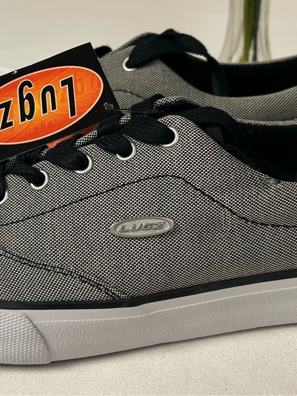 Lugz Stockwell Men's Gray Canvas Oxford Sneakers ~ 9